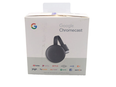 Google Chromecast 3 Gen Streaming Stick Full HD HDMI GA00439 DE Schwarz OVP Top