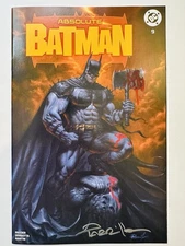 Absolute Batman #9 SIGNED LUCIO PARRILLO Variant Blood Remarked W/ CoA Ltd 1000
