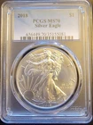 2018 American Eagle PCGS MS70 Bullion-0.999 Silver 1 Oz Ounce Art Rare Coin Vtg