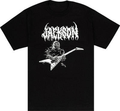 Jackson Guitars ''Skeletone'' Design Logo Black T-Shirt, Medium #2990325506