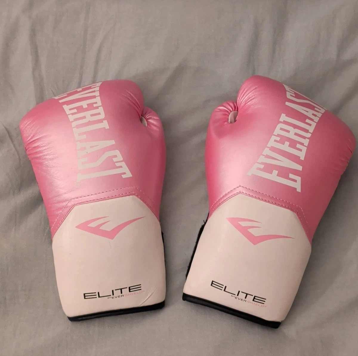 Everlast Elite Sparring Boxing Gloves Pink White Training
