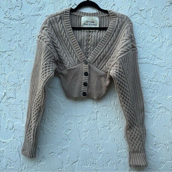 トップス COMME SI STUDIO Tendawool Cardi (Ivory) Tendawool