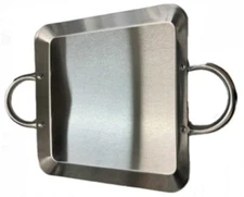 Mexican Style Comal Plano Griddle Acero Flat Grill Stainless Steel Square Cua...