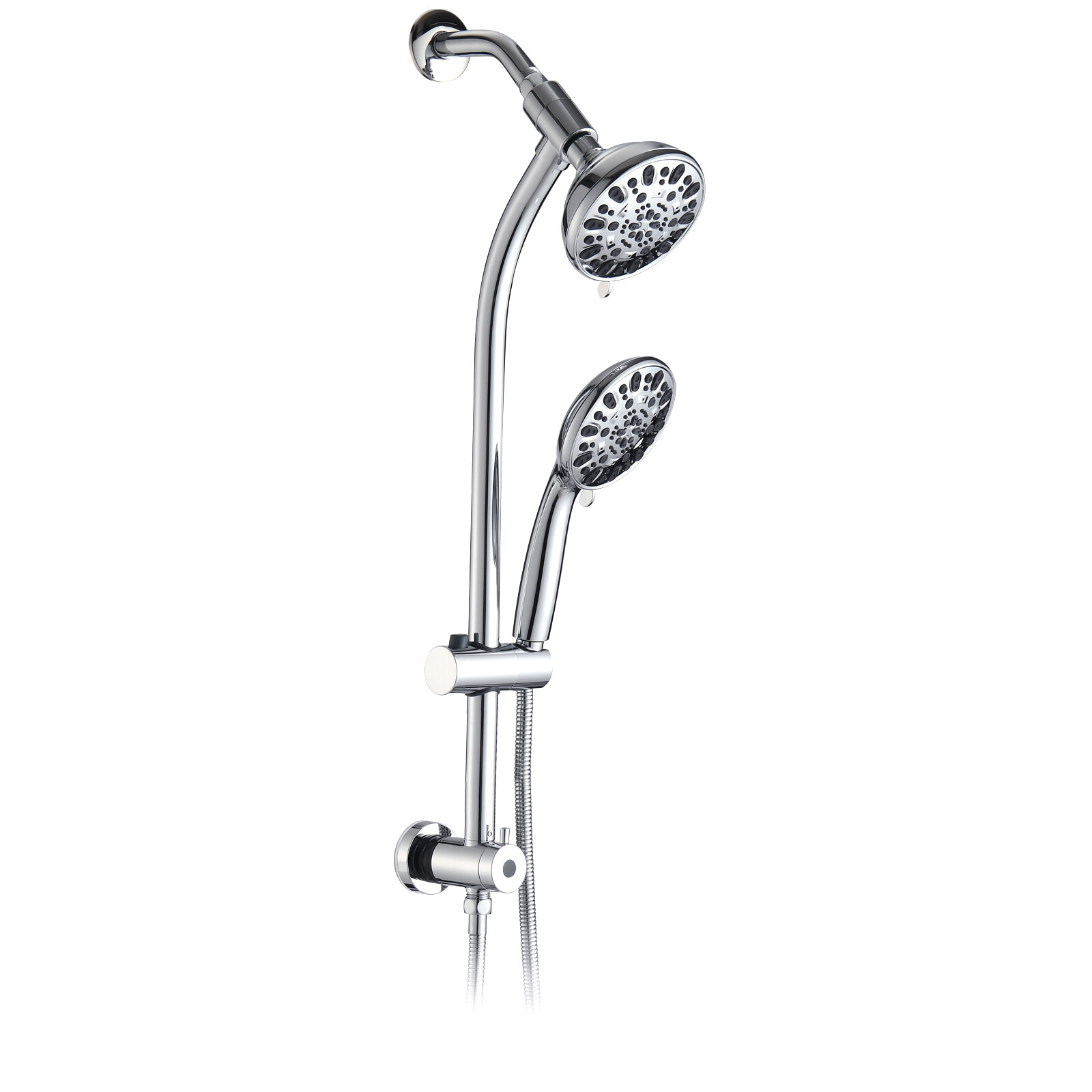 With Handheld Shower, Adjustable Height Slide Bar