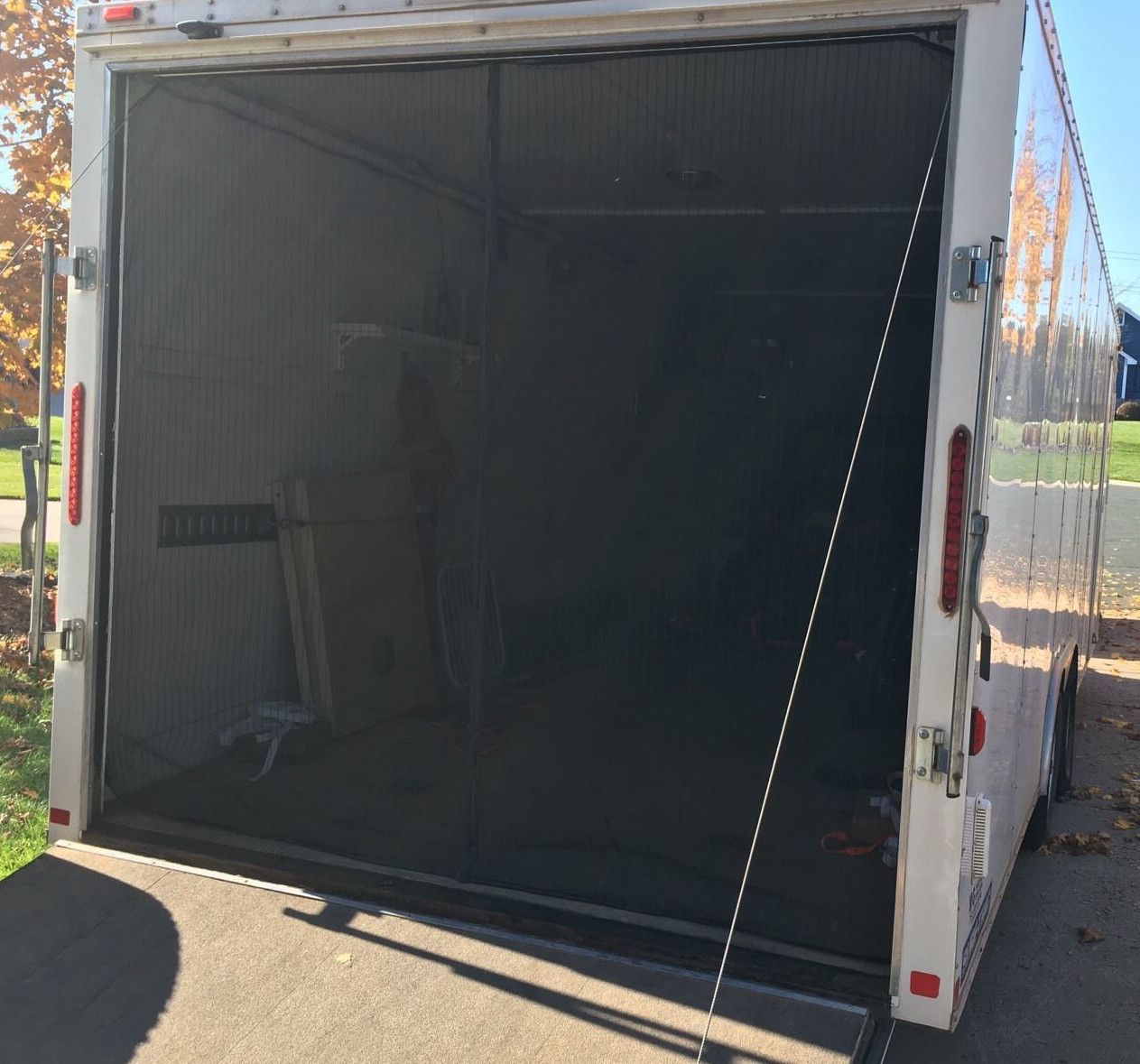 SBS 78.5 x 77.0 Rear Screen Door for Toy Hauler / Enclosed Trailer