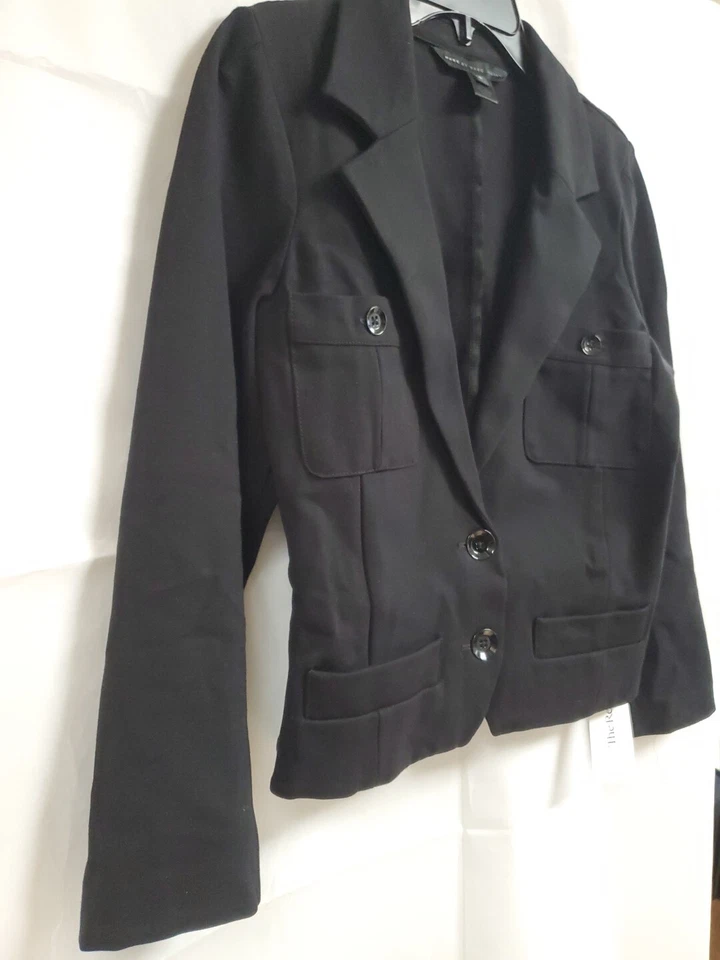 Blazer negro Marc By Marc Jacobs mezcla rayón talla S excelente Foto 4 de 4