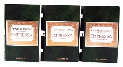 Penhaligon's Empressa Eau de Parfum Spray Lot of 3 Carded Vials NEW