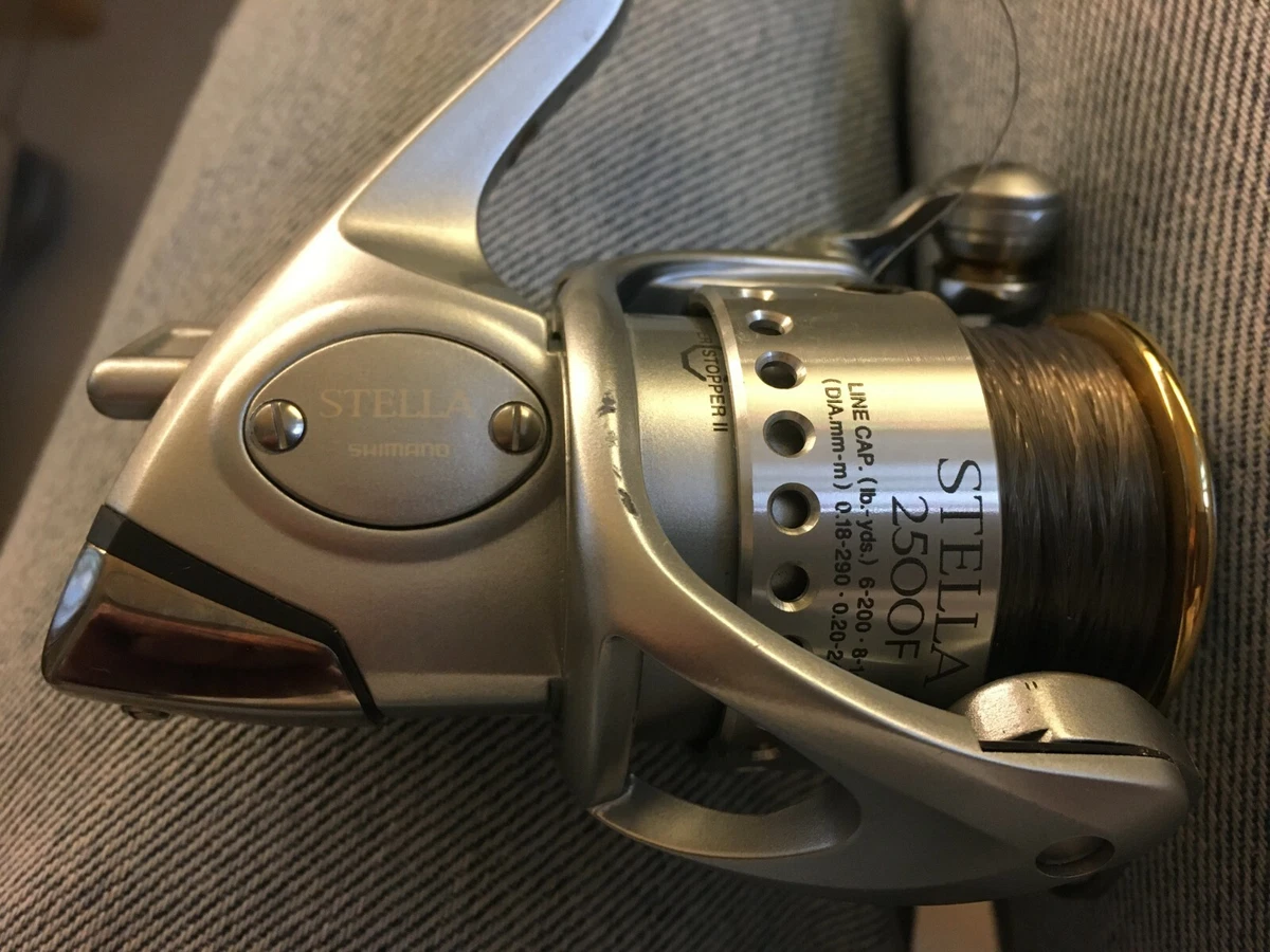 Shimano Stella 2500 F Spinning Reel, Fluid Driver II, Super Stoper II