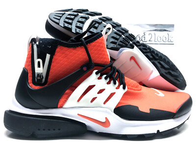 NIKE AIR PRESTO MID UTILITY ORANGE/BLACK-WHITE SIZE MEN'S 13 [DC8751-800]