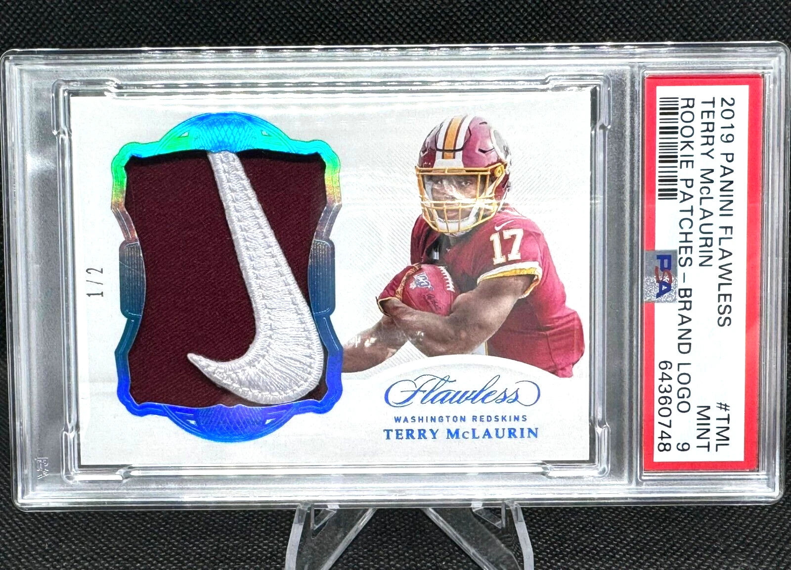 Terry McLaurin Panini Flawless Rookie Patches #TML Brand Logo