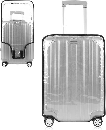 Telo Copri Bagagli 28" Protezioni PVC Trasparente Elegante Trasparente Resistente Impermeabile - Foto 2 di 9