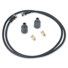 Vintage Rajah Satin Black 8mm Cloth Spark Plug Wire Sets Harley Sportster Vintage Rajah Satin Black 8mm Cloth Spark Plug Wire Sets Harley Sportster