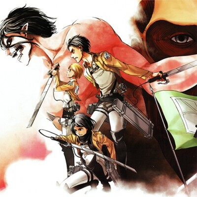ATTACK ON TITAN Official ART PRINT Manga ANIME EXPO Eren MOVIE Cover MIKASA  New