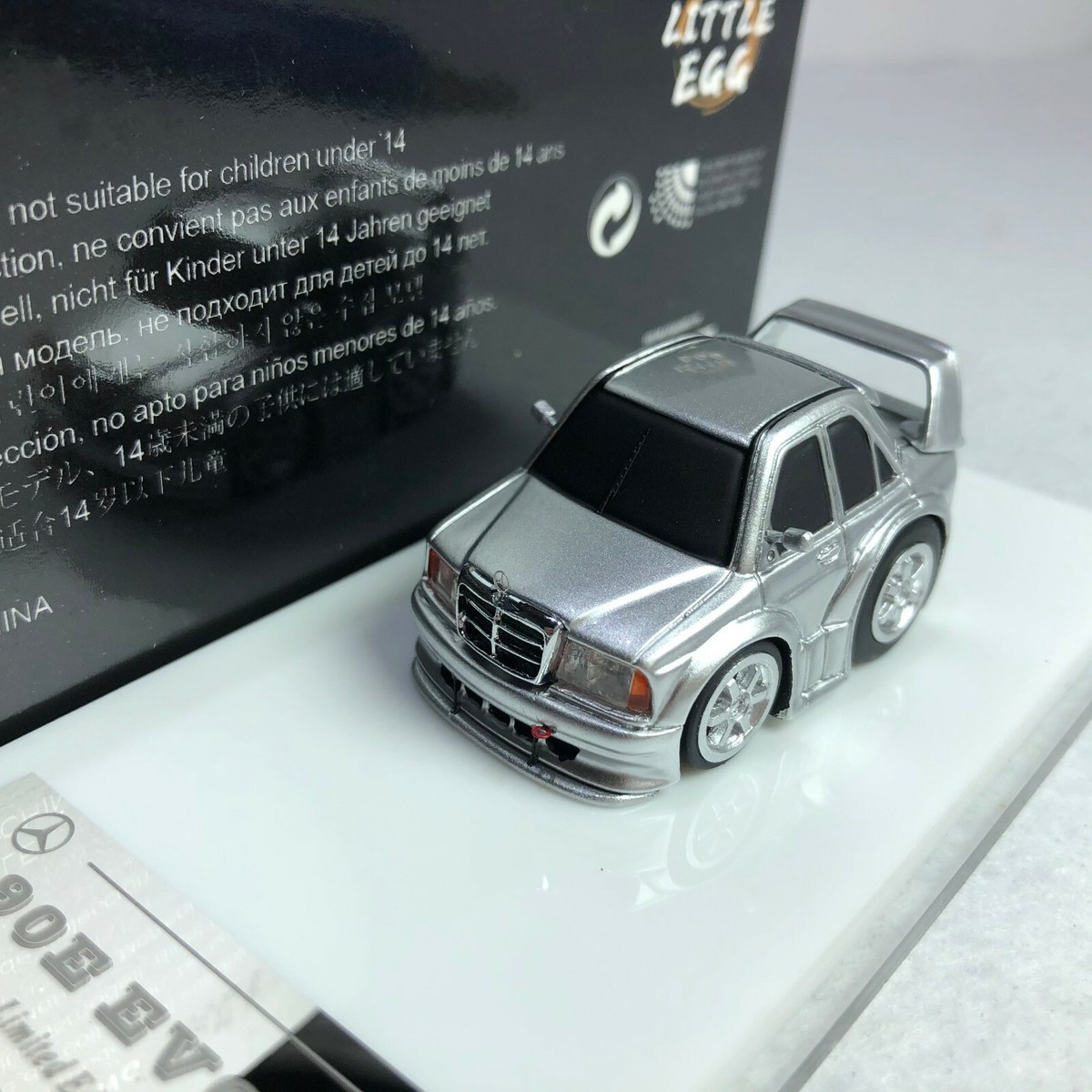 1/64 Little Egg X Art Work Mercedes Benz 190E Silver | eBay
