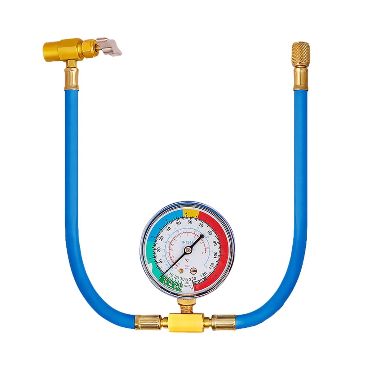 Ac refill gauge outlet