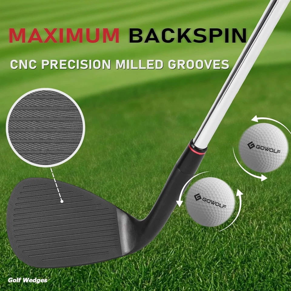 Forged Full Face Golf Wedge Set Gap Wedge Sand Wedge 50/54/58, 52/54/56 Degree - Image 4 of 4