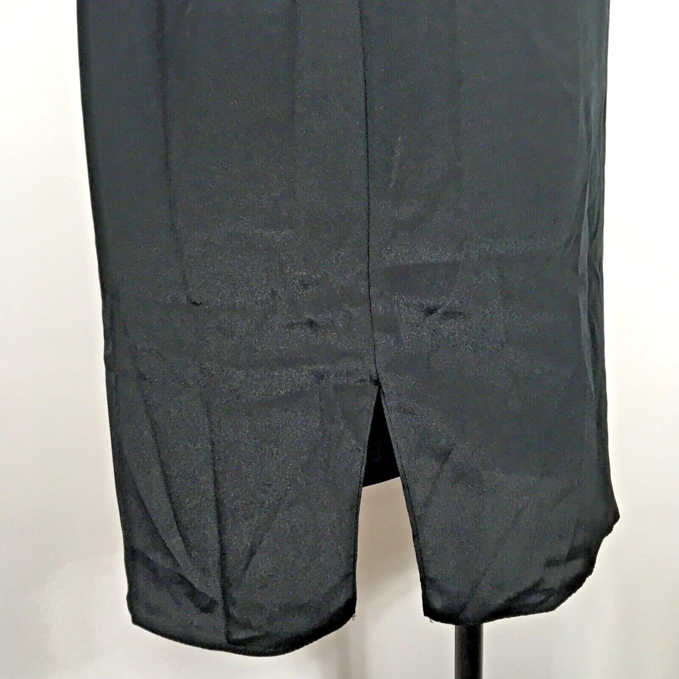 Винтажный 80-х пеплум красный цветочный шелк черный Shealth сексуальное платье гранж готики EUC Sz S - Изображение 3 из 4