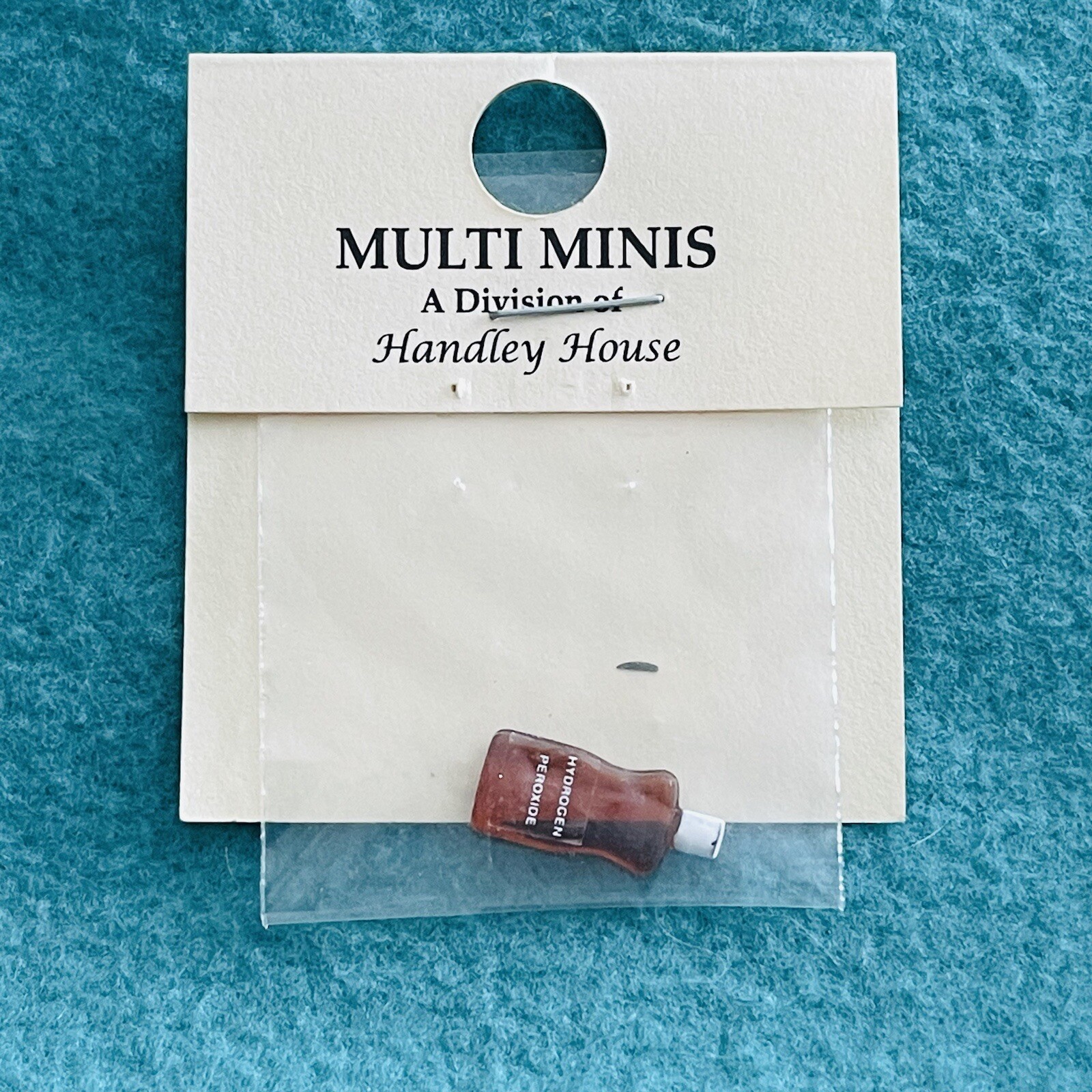 Dollhouse Miniature Hydrogen Peroxide Bottle Handley House