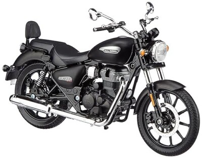 ROYAL ENFIELD  350 Meteor Scale Model 1:12 Stellar Black