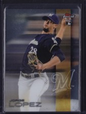 2016 TOPPS FINEST RC JORGE LOPEZ #98 BREWERS