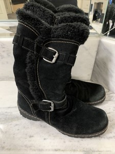 Women's leather Bear Traps winter boots lined Size 10 zipper beartraps stay dry | eBay