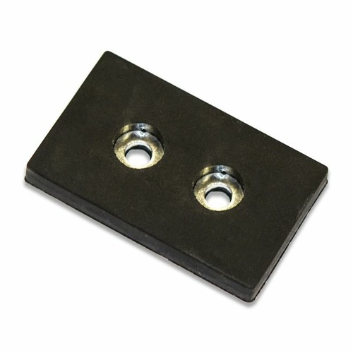 1X Rubber Coated Rectangular Pot Magnet 52x32x6 | Anti Scratch LED Camera Mount - Bild 2 von 3