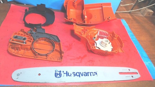 Vintage-HUSQVARNA -240--Chain saw -14" bar -For parts-Runs Good- with bar cover - Picture 7 of 20