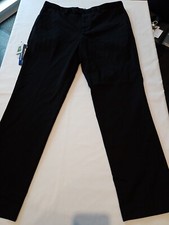 Men's Trousers Primark Size 32r Regular Fit Smart Black 16180