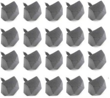 19mm Antique Black DOOR STUD Tudor Traditional Style Ornate Screw In Pack 20