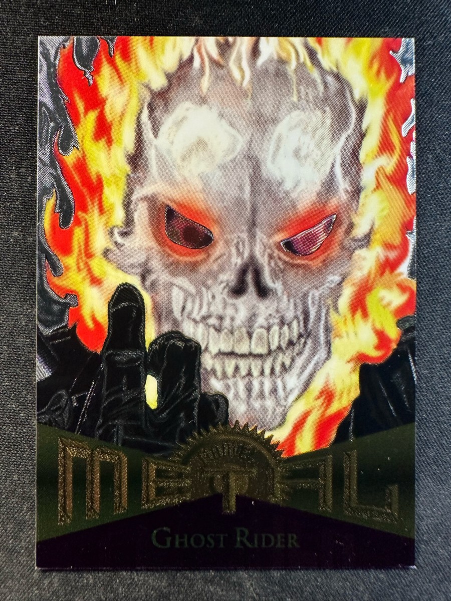 1995 Marvel Metal #59 Ghost Rider Silver Flasher NM | eBay