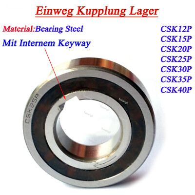 Einweg Kupplung Lager CSK12P CSK15P bis CSK40P Freilauflager Mit Internem Keyway