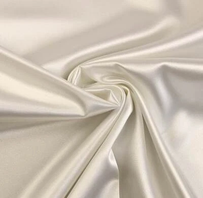 Edler SATIN Stoff fließender Fall & leicht elastisch CREME EUR 9,98/m - Bild 1 von 2