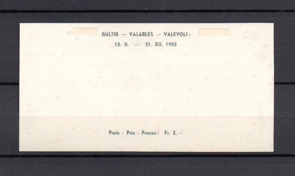 Switzerland 1955 old sheet stampexhibition Lausanne (Michel Block 15) nice MLH - Image 2 of 2