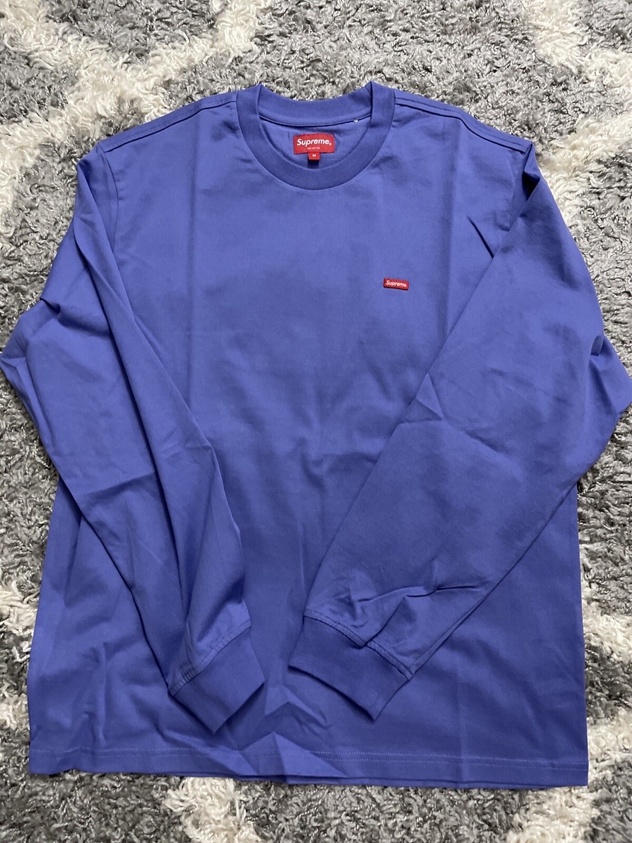 Supreme Small Box Logo L/S NWTS Purple Sz Medium | eBay