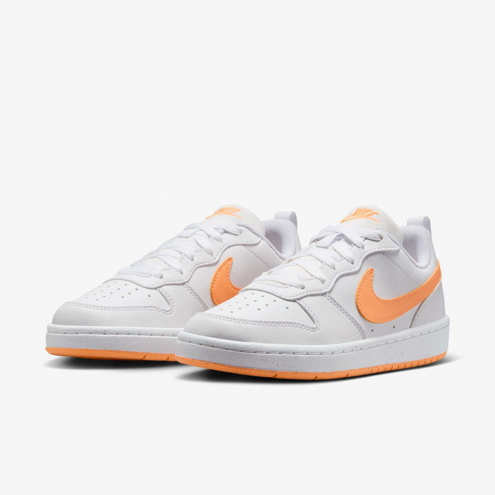 Nike Court Borough Low Recraft GS Бело-оранжевый Kid Молодежный женский повседневный DV5456-119