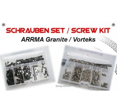 mobo-racing Edelstahl-Schrauben für den ARRMA Granite / Vorteks