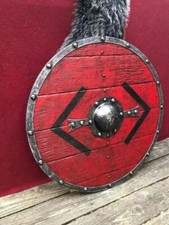 Viking Shield 24" Wooden Shield Heavy Metal medieval shield