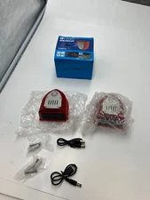 (Pack of 2) Lafeina Genuine OEM Solar Security Alarm Light For Farm Barn, Villa