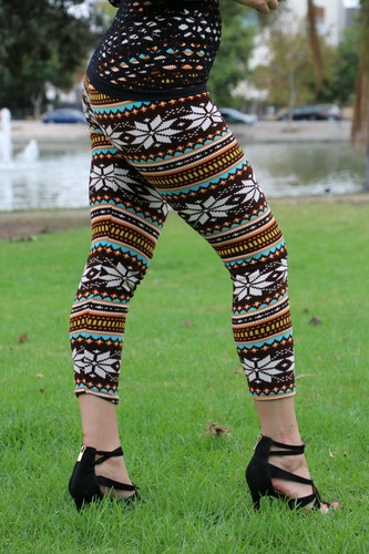 Womens Stretch Thick Warm Winter Leggings - Picture 3 of 10