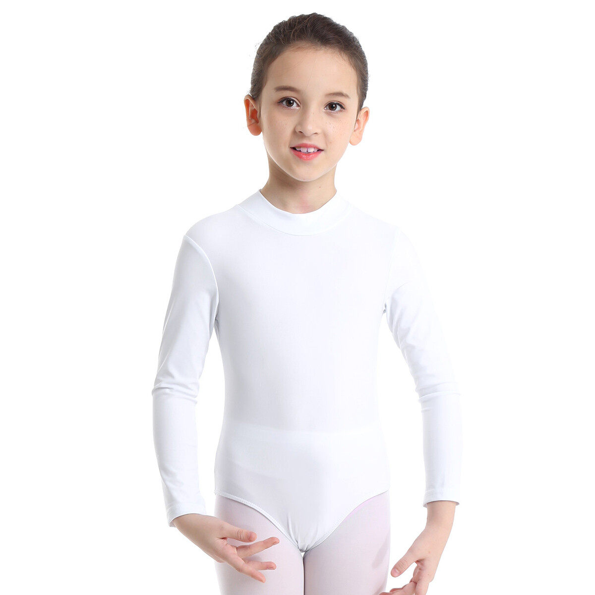 Girl Long Sleeve Ballet Dance Leotards Kid Gymnastics Unitards
