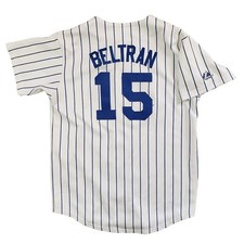 Vintage Carlos Beltran Jersey Youth L New York Mets 15 NY MLB Baseball Majestic