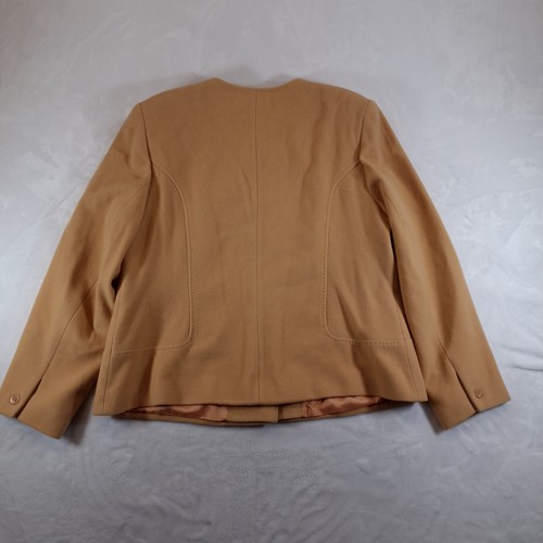 Chaqueta Alexon para mujer Reino Unido 20 naranja melocotón lana mezcla cachemir - Imagen 2 de 11