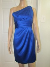 Davids Bridal blue one shoulder dress size 2