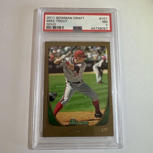 2011 Mike Trout Bowman Draft Gold