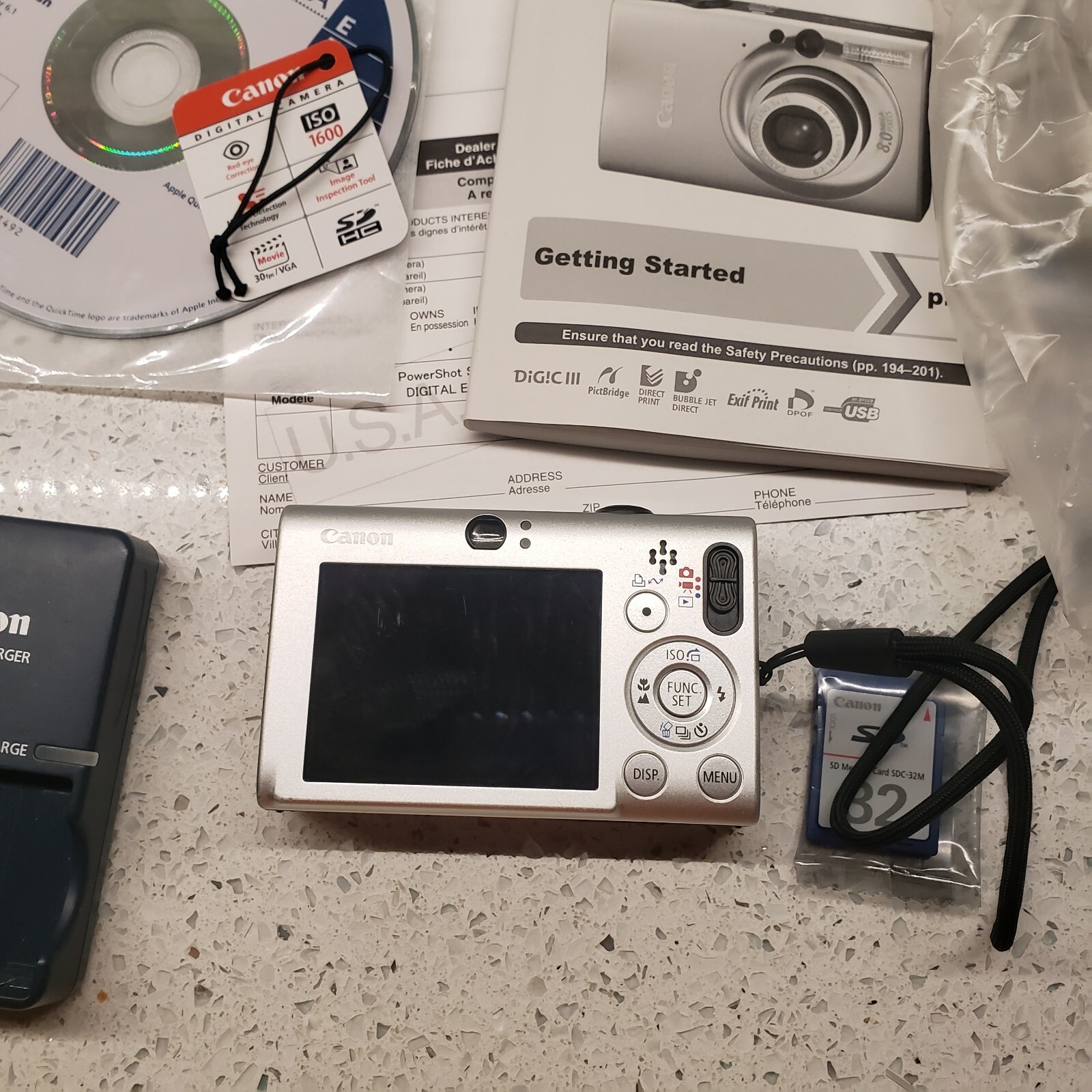Canon PowerShot Digital ELPH SD1100 IS, 8.0MP Digital Camera with Box