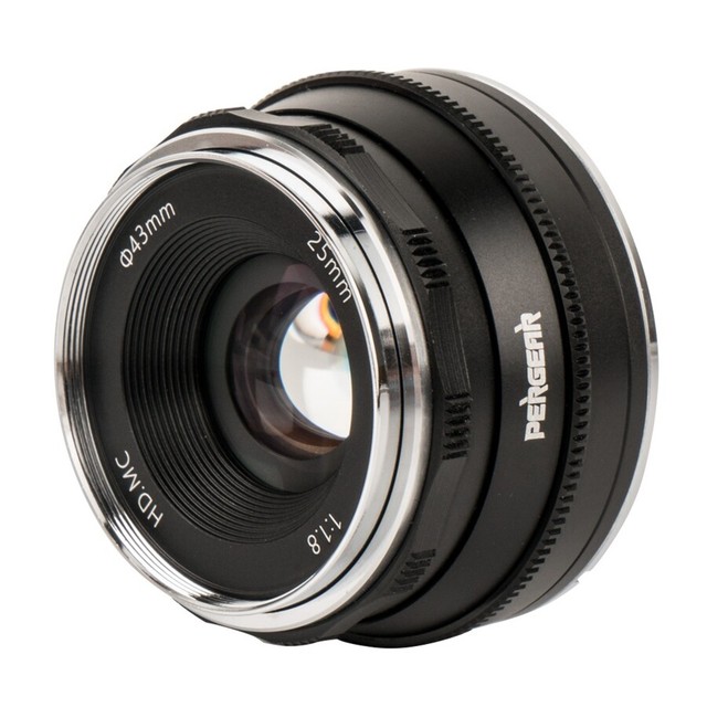 US Pergear 25mm F1.8 Manual Focus Prime Fixed Lens for Fujifilm Fuji