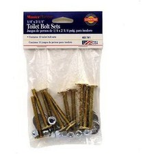 Master Plumber 403741 MP Brass Toilet Bolt, 10-Pack