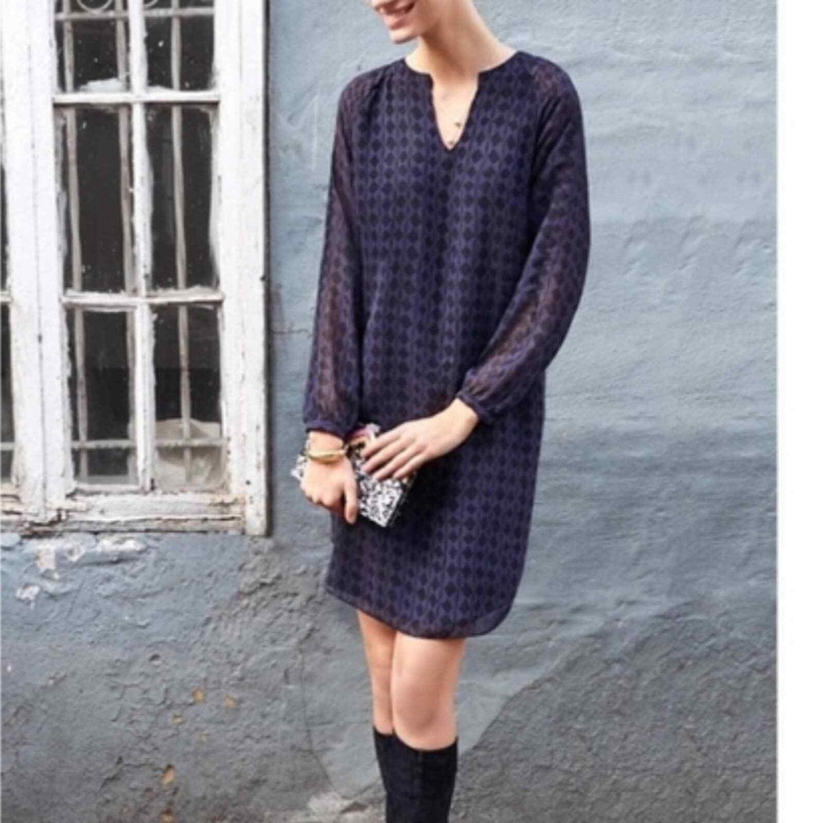 Cabi Stylist Dream Dress Cabi CAbi Harlequin Tunic Shirt Dress