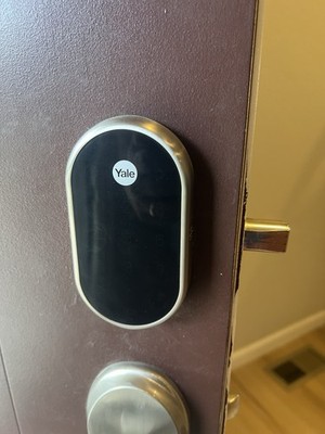 Google Nest x Yale Smart Deadbolt Lock Satin Nickel