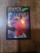2026 Topps Heritage - Dominic Smith #225 Black Chrome / 77 San Francisco Giants